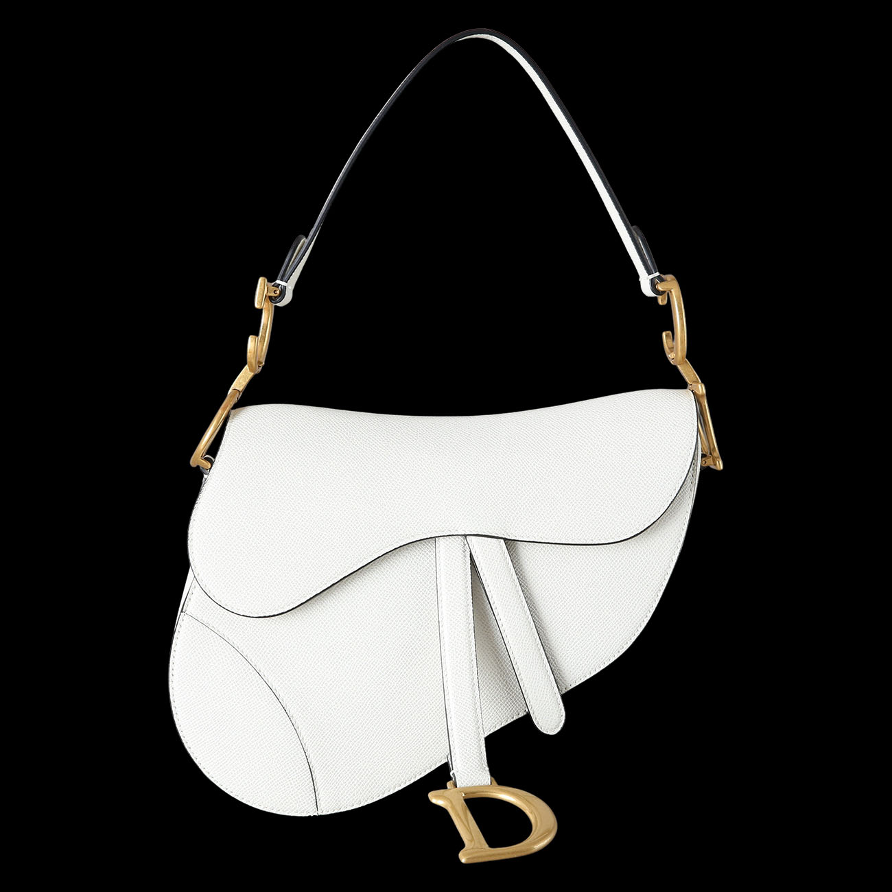 CHRISTIAN DIOR(USED)크리스찬디올 레더 새들백 & 스트랩